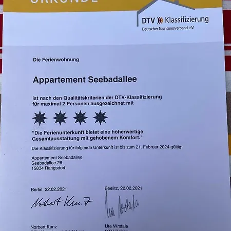 Seebadallee Mit Wallbox Fuer E-autos Апартаменты Рангсдорф